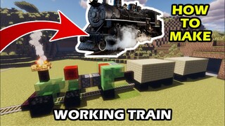 How to Make Working Train in Minecraft 1.18