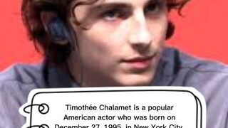 Timothée Chalamet short video clip