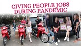 Giving Jobs During Pandemic (Motorcycle winners + product winners)