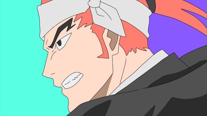 Gambarin Renji yg ada pada poster anime Bleach