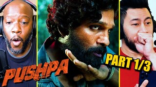 PUSHPA: THE RISE - Movie Reaction (Part 1) | Allu Arjun | Fahadh Faasil | Rashmika Mandanna