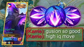 GUSION MOST SATISFYING COMBO? HIGH IQ FAKE COMBO!!