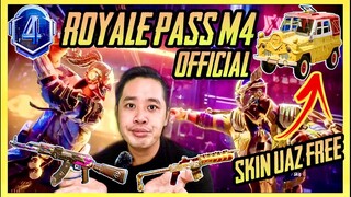 PUBG MOBILE - ROYALE PASS M4 CHÍNH THỨC: BAO LÂU RỒI MỚI ĐƯỢC SKIN XE FREE =))