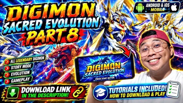 DIGIMON SACRED EVOLUTION FOR ANDROID MOBILE TUTORIAL PART 8
