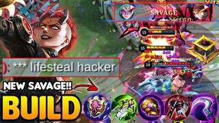 SAVAGE BUILD!! BUFFED DYRROTH NEW INSANE ONE SHOT BUILD 21 KILLS | iNGAME BUILD TOP GLOBAL - MLBB