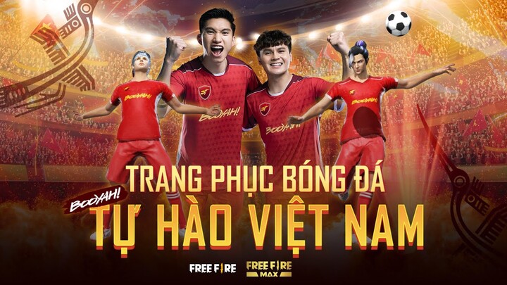 Booyah cùng Quang Hải và Văn Hậu trong dịp Tết với trang phục bóng đá "Tự Hào Việt Nam" | Free Fire