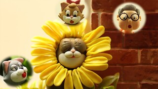 Meeting Lucy is not easy with Ginger cat 😿🌻😽 Stop Motion Short Film for Cat Owners