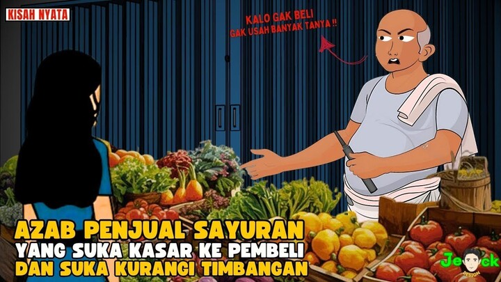 AZAB PENJUAL SAYURAN YANG SUKA CURANG DAN KASAR KEPADA PEMBELI  SINETRON AZA