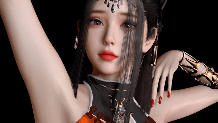 MMD ancient style beauty dance, rendering 4K60 frames "Falling Flower Love"