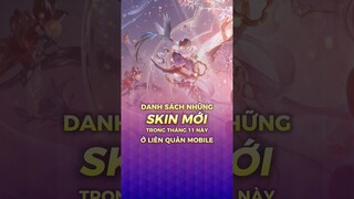 Tổng hợp những Skin Mới Tháng 11 tại Liên Quân Mobile #shorts #liênquânmobile #lienquanmobile