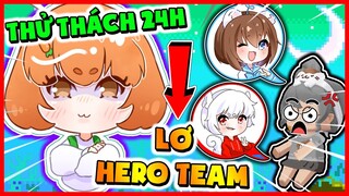 THỬ THÁCH 24H NOOB KAMUI LƠ HERO TEAM TRONG LÀNG HERO TEAM MINI WORLD | NHÀ KAMUI TOÀN "PHÂN" ???