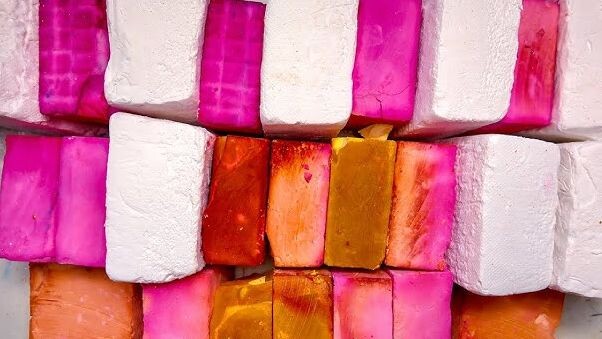 8 Unpolished Melting Soft Jumbo Blocks & Dyed Blocks | Satisfying ASMR Crush