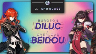 [Showcase] Burgeon DILUC x Overload BEIDOU | La Hoàn 3.1 Tầng 12 9 sao