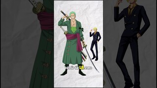 One Piece Theo bạn Zoro và Sanji ai cao hơn Đảo Hải Tặc #onepiece #shorts