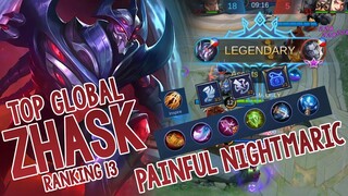 Painful NIGHTMARIC! Perfect Gameplay Top Global Zhask - Mobile Legends