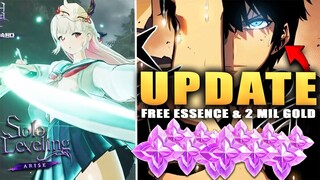 NEW UPDATE NOTICE!!! FREE ESSENCE & 2 MIL GOLD!!! (Solo Leveling Arise)