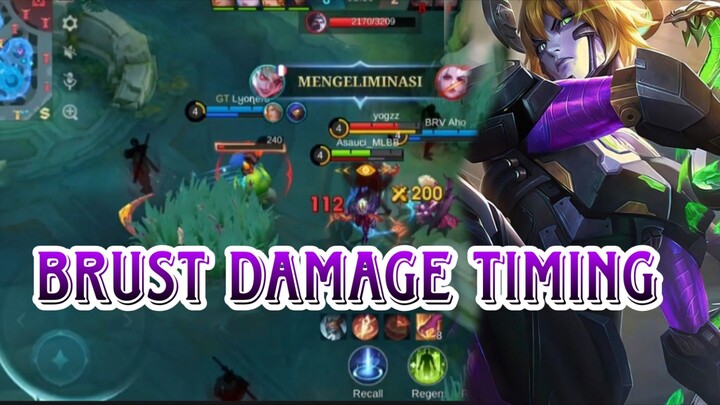 BRUST DAMAGE TIMING