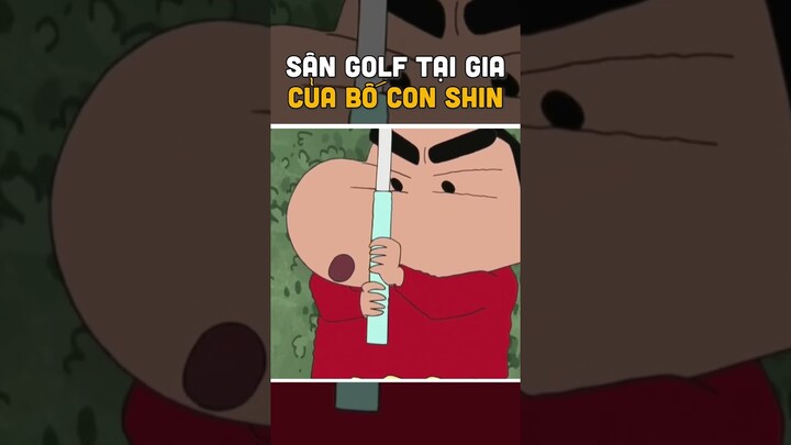 Màn đáng golf "thần sầu" của Shin siêu quậy | Shin Cậu Bé Bút Chì | Xóm Anime
