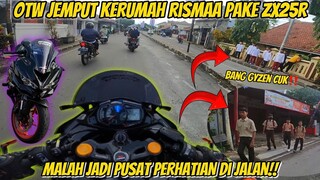 OTW KERUMAH ORANG TUA RISMAA PAKE ZX25R MALAH JADI PUSAT PERHATIAN DIJALAN‼️