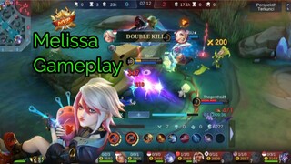 Melissa...di gang juga masih bisa double kill !!! | MLBB Mobile Legend