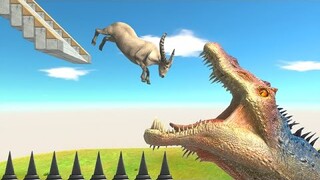 Can Spinosaurus Catch Falling Animals - Animal Revolt Battle Simulator