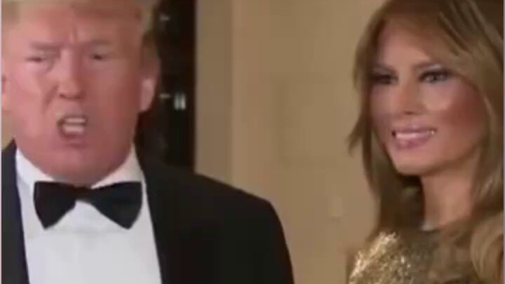 Look at Melania's eyes when she wants to stab Trump. This old man talks too much. He immediately tur