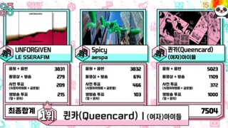 【GIDLE】7.1昆卡时隔一个月再拿一位！创下2023一位最多歌曲记录！