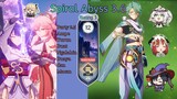 [Spiral Abyss] 3.6 : Ruang 1 : Duo Mommy Inazuma & Baizhu with Bountiful Core | Genshin Impact