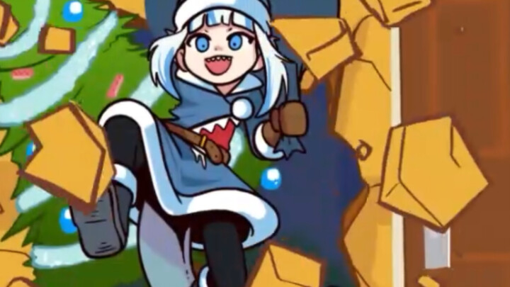 Hãy để Gura chúc bạn một Giáng sinh vui vẻ!