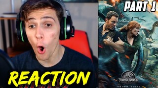 Jurassic World: Fallen Kingdom (2018) Movie REACTION!!! - Part 1 - (FIRST TIME WATCHING)