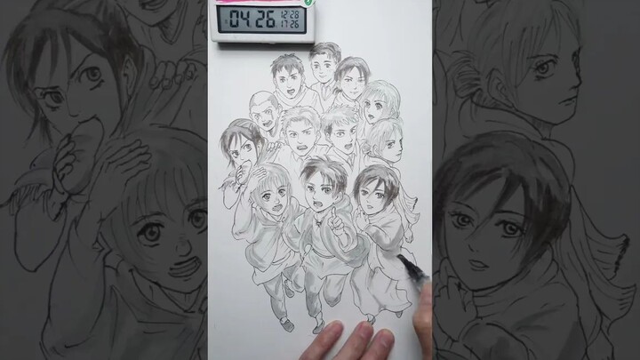 Give your heart! The 104th Training Corps assembled to cry in 45 seconds [Attack on Titan]