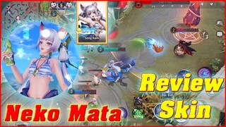 🌸OnmyojiArena: Review Skin Neko Mata (Gió Mùa Hè) - Skin Thời Trang Siêu Đẹp, Chân Dài Thẳng