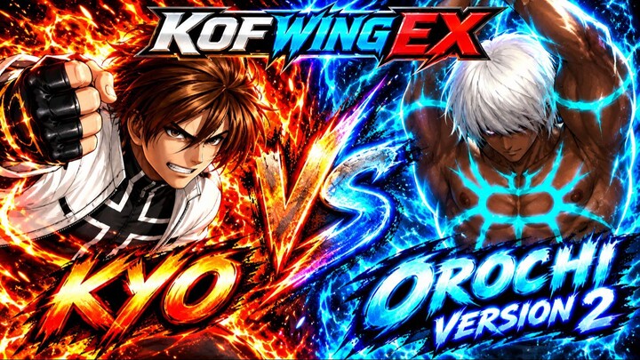 Kyo vs Orochi V2 | KOF Wing EX | CPU vs CPU | #0000000029
