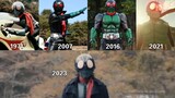 Comparison of transformations of the fifth version of Kamen Rider No. 1