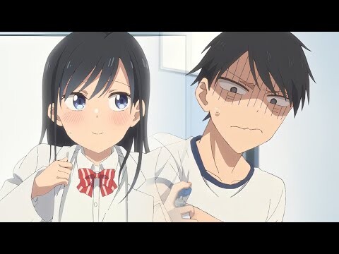 Dr. Rin Heals Senpai, Dr.Rin Gives Eye Exam Cute Moments 😍😍 - Giji Harem Episode 4 ギジ・ハーレム