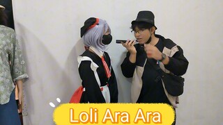 Ara Ara Loli  lucu akhirnya  ketemu dari sekian Lama #loli #cosplay #trending