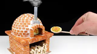 DIY mini pizza oven using tiny bricks!