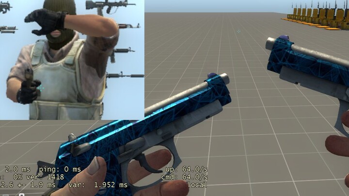 (CSGO) Apa yang terjadi jika kamu sedang memegang dua senjata saat kena flash?