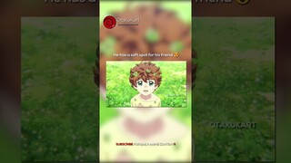 He has a soft spot for his friend 😍 #anime #animememes #animeedits #shorts