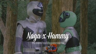 Kyuranger •『Naga x Hammy』 -  Hebitsukai Silver x Chameleon Green