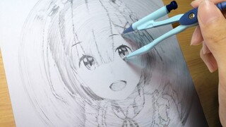 The Experience of Drawing REM with Compasses? True Ruler Drawing