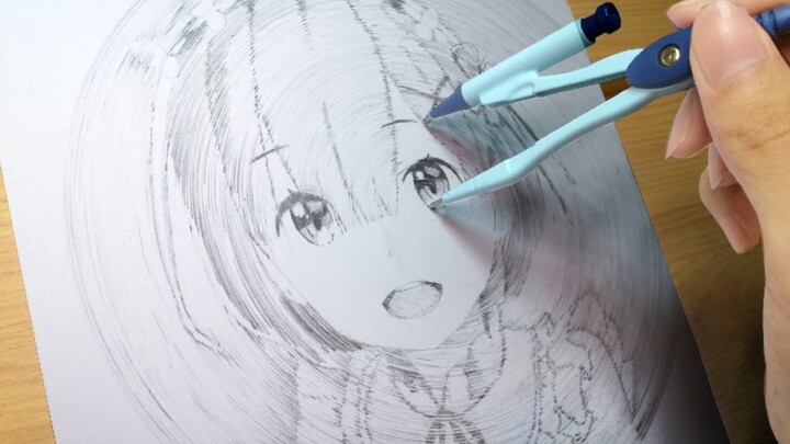 The Experience of Drawing REM with Compasses? True Ruler Drawing