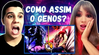 React Saitama Vs Garou (One Punch Man) - Desastre Cósmico | Okabe Feat. @Hawky