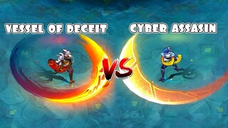 Aamon Vessel of Deceit VS Cyber Assasin Skin Comparison