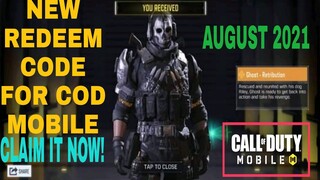 *August 2021* Call Of Duty Mobile New Redeem Code | Cod Mobile Redeem Code