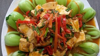 cải thìa sốt đậu hủ,ngon bổ rẻ | món chay cô tư