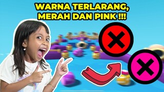 LEIKA CHALLENGE WARNA STUMBLE GUYS, YANG KENA WARNA MERAH DAN PINK DI HUKUM [STUMBLE GUYS INDONESIA]