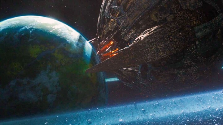 Unicron is a mechanical planet that feeds on other planets. The 6 billion people on Earth will be de