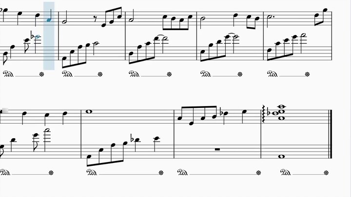 [คะแนนหน้าจอ] [ละครวิทยุของสังฆราชแห่งวิถีปีศาจ] "Wangxian-Piano" - s1e8 Wangxian Why Song Variation