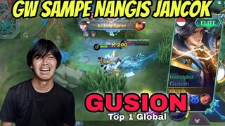 GUSION BIKIN NANGIS musuh Psikopat, Solo Gameplay Top 1 Global - Mobile Legends